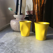 Load image into Gallery viewer, Scrunched yellow cups
