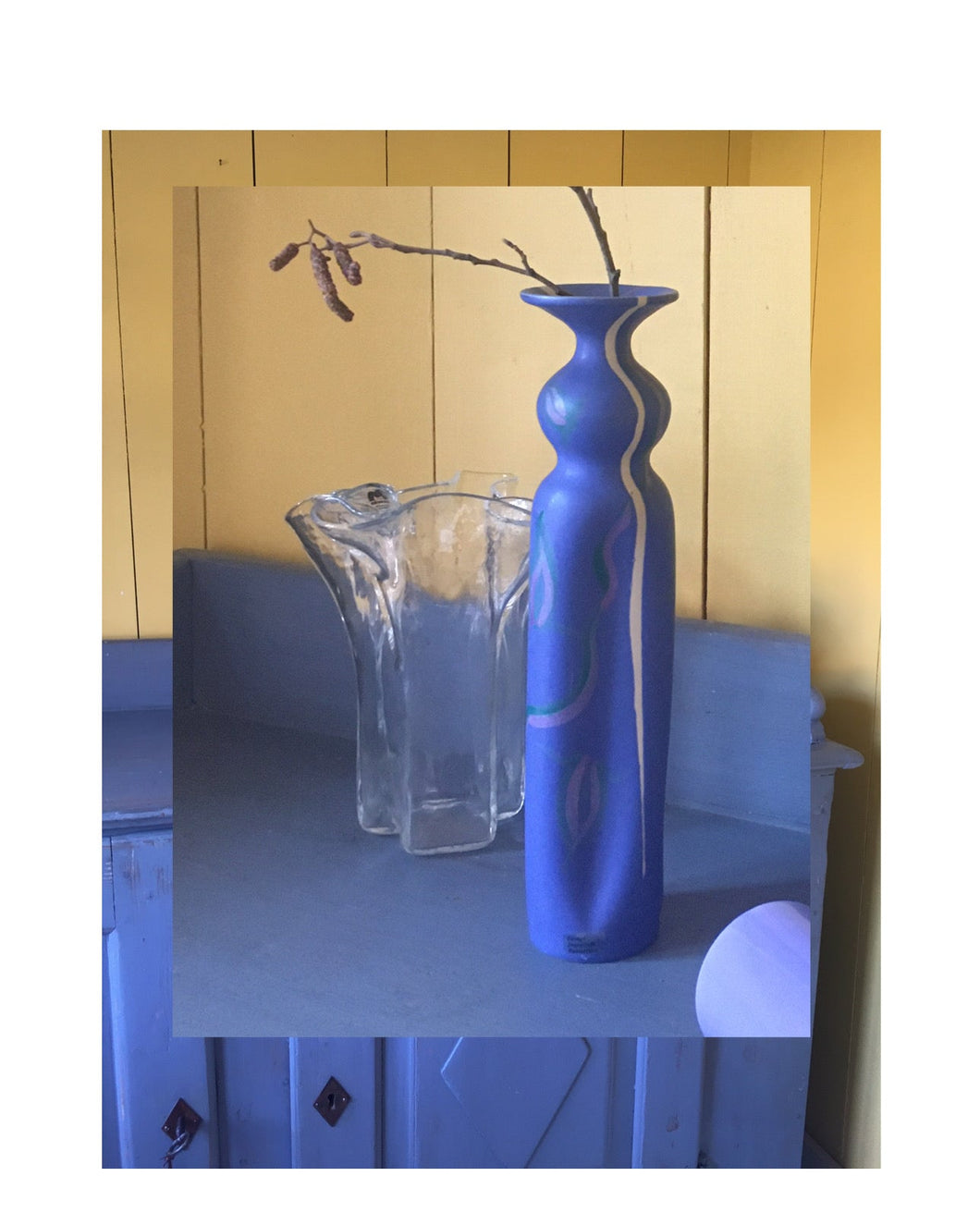 Ingegärdh Burmeister handpainted vase