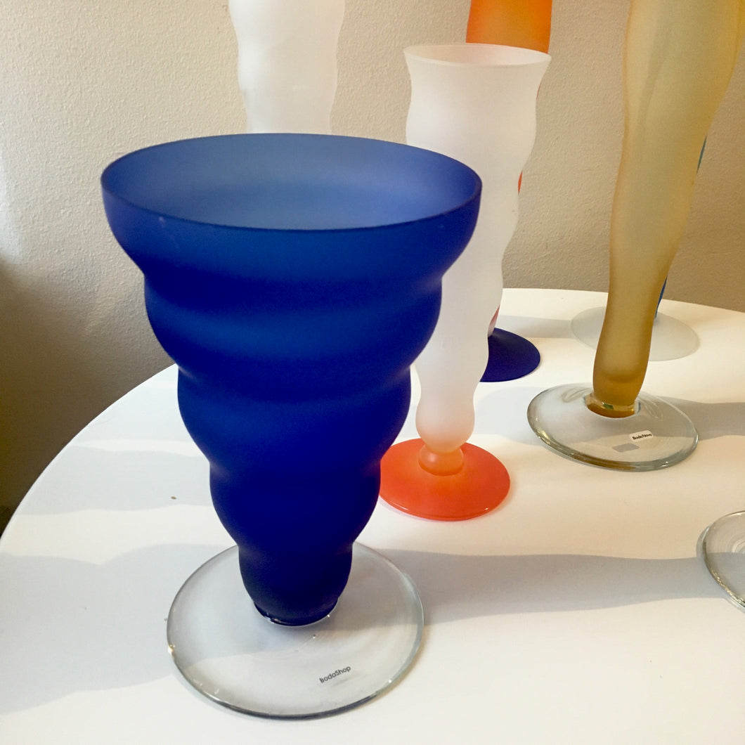 Boda blue bubble vase