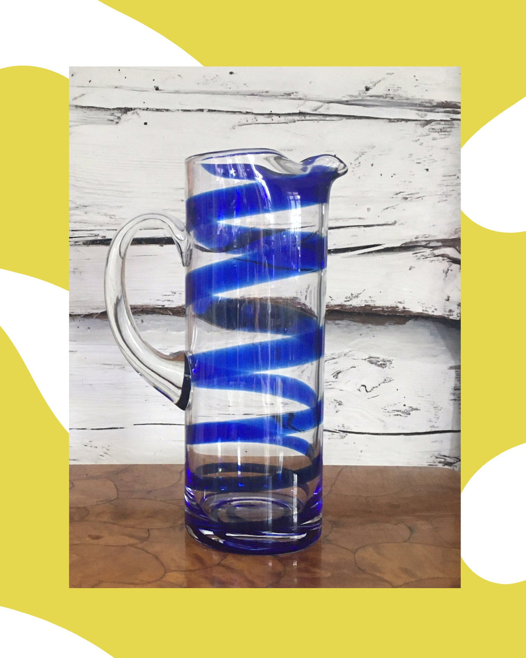 Swirly glass jug